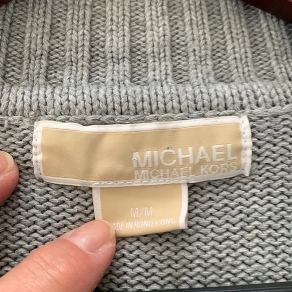 Michael Kors Women’s Medium‎ Gray Open Cardigan Sweater